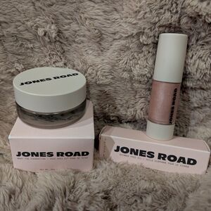 SOLD - Jones Road What The Foundation and Shimmer Face Oil - Cream and Pink